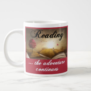 Reading, the adventure continues giant coffee mug