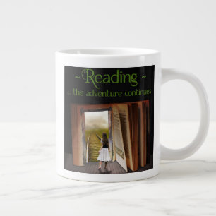 Reading, the adventure continues giant coffee mug