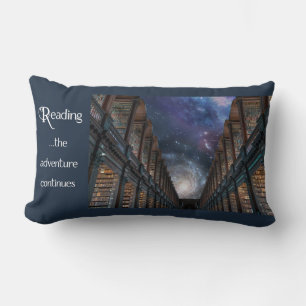 Reading … the adventure continues lumbar cushion