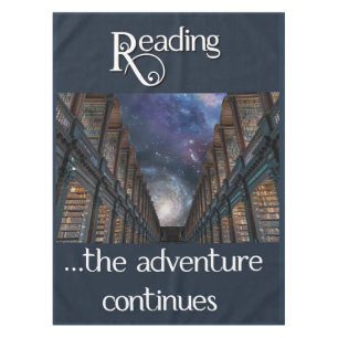 Reading … the adventure continues tablecloth