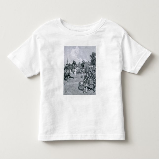 Reading the Declaration before Washington's Toddler T-shirt (Front)