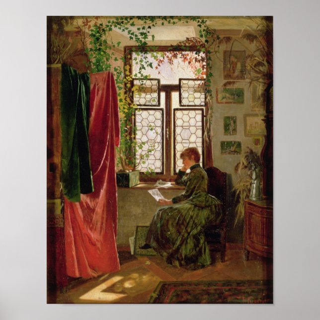 Reading the letter poster (Front)