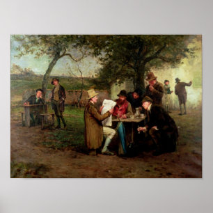 Reading the News Poster