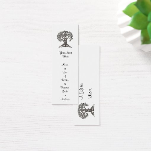 Reading Tree Mini Bookmark to Customize | Zazzle