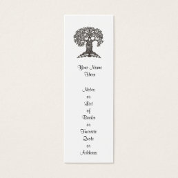 Reading Tree Mini Bookmark to Customize