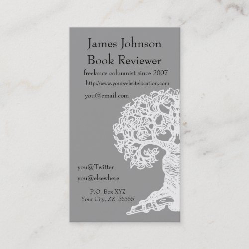 Reading Tree  Regular Business Card