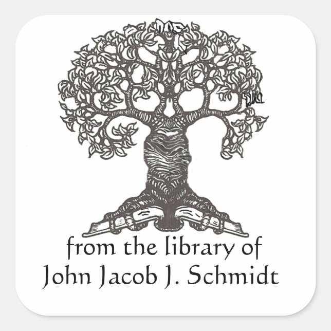 Reading Tree Square Bookplate (Front)