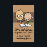 Reading Tutor Tutoring Teacher mathematics Business Card<br><div class="desc">A very unique and likable card that says,  "I'm likable and very good with kids".    ALL THE TEXT IS CHANGEABLE. Perfect for someone looking to earn extra money as a tutor or mentor in any subject.</div>