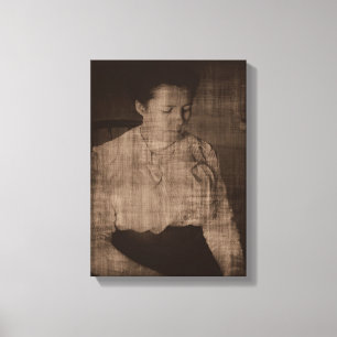 Reading Vintage Canvas Print