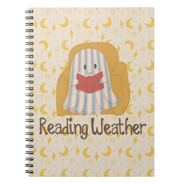 Reading Weather Notebook | Book Lover Journal (Front)