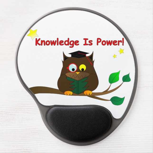 Reading Wise Owl Gel Mouse Pad (Front)