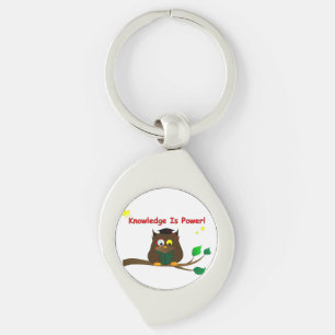 Reading Wise Owl Keychain