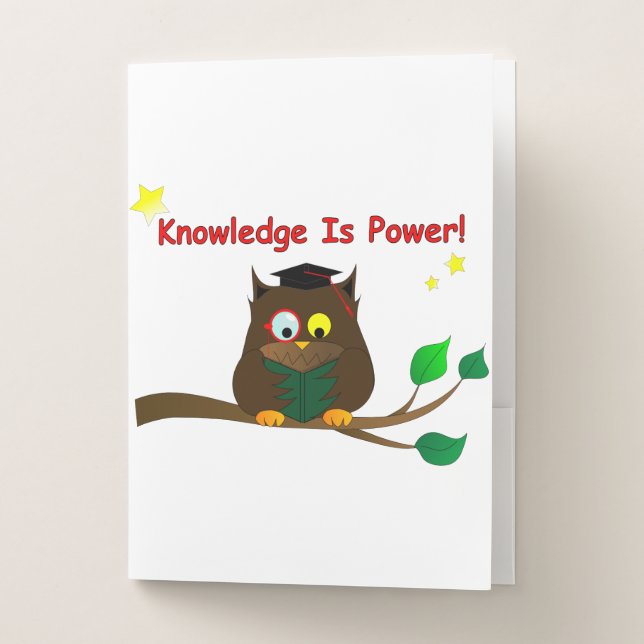Reading Wise Owl Pocket Folder (Front)