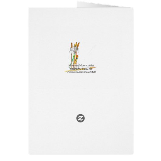 Reading with the cats blank card (Back)