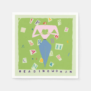 Reading Woman Napkins