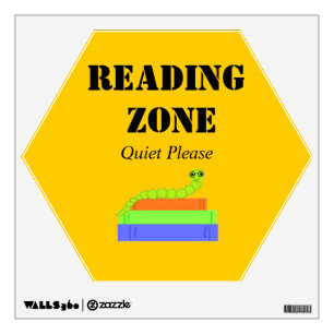 Reading Zone - Bookworm Wall Decal
