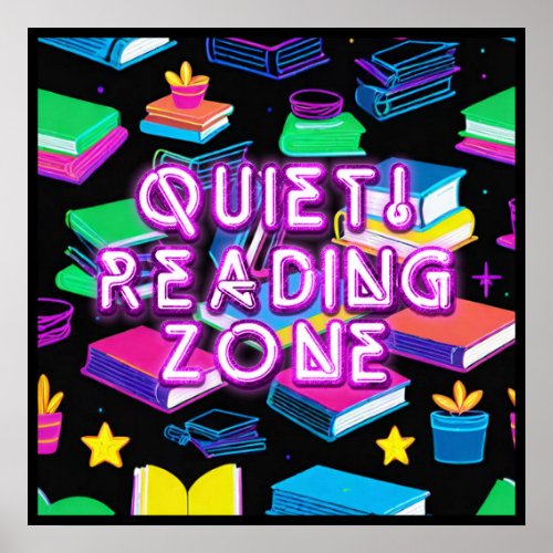 Reading Zone Colorful 2 Poster