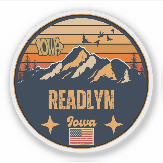 Readlyn, Iowa Sticker (Front)