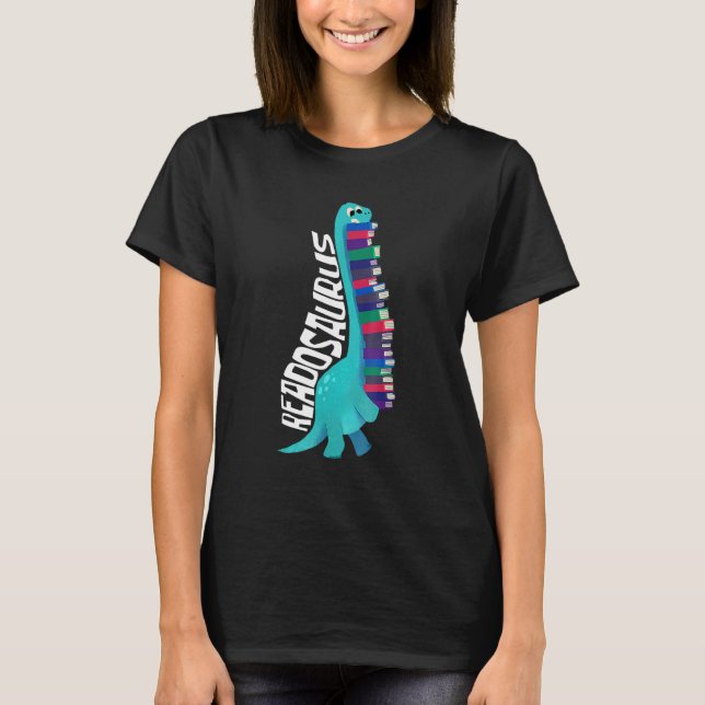 Readosaurus  Dinosaur Books Library Reading  Kid T-Shirt (Front)