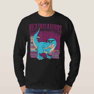 Readosaurus Dinosaur Bookworm Book Lover Librarian T-Shirt