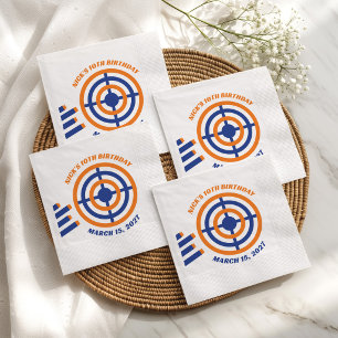 Ready, Aim, Party! Nerf Gun Themed Birthday Party Napkins
