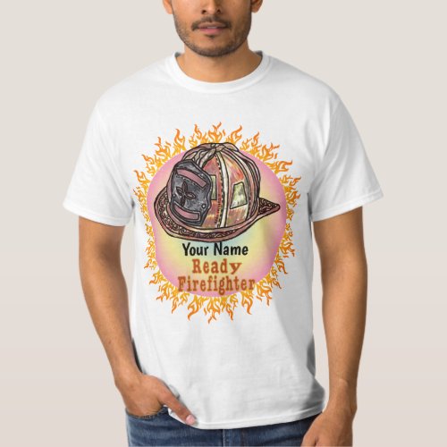 Ready Firefighter custom name T_Shirt