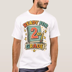 Ready for 2nd Grade Vintage Back to School design T-Shirt