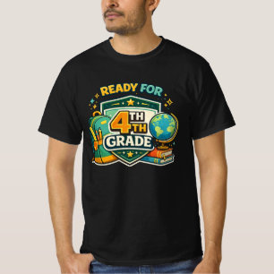 Ready for 4th Grade Modern Backpack Back to school T-Shirt