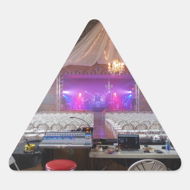 Ready for a Concert Triangle Sticker (Front)