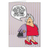 “Ready for a Hot Time” Funny Senior Birthday Card (Front)