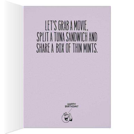 “Ready for a Hot Time” Funny Senior Birthday Card (Inside (Right))