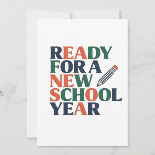 Ready for a New School Year Card