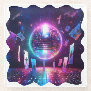 Ready For A Night Of Dancing And Gambling Glass Coaster