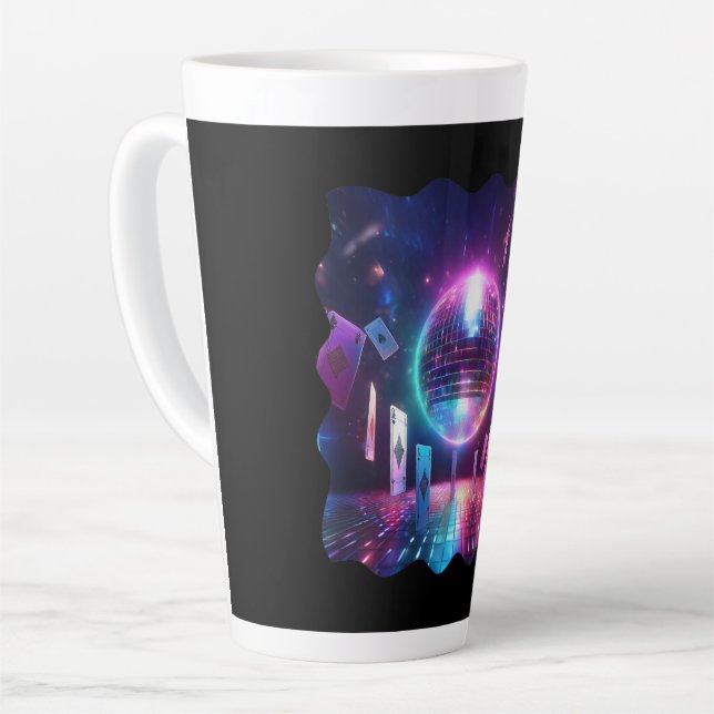 Ready For A Night Of Dancing And Gambling Latte Mug (Left Angle)