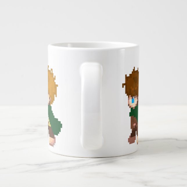 Ready for a walk? giant coffee mug (Back)
