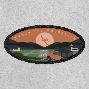 Ready for Adventure Airport Mountains Truck Patch