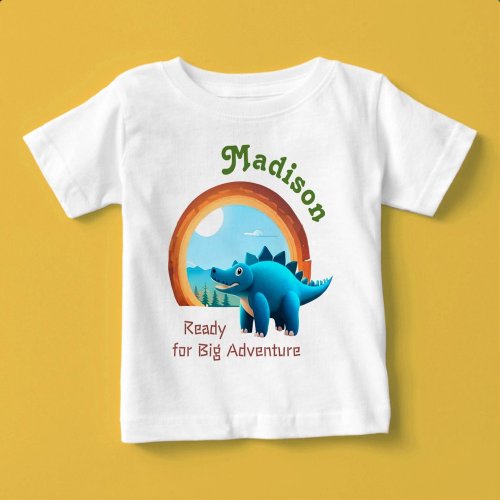 Ready for Big Adventure Custom Name Baby T_Shirt