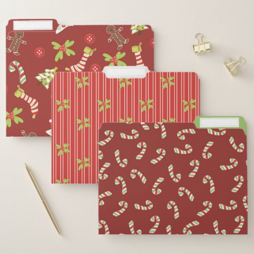 Ready for Christmas Red and Green File Folder