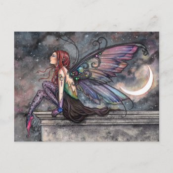 Ready For Flight Mystical Celestial Fairy Art Postcard by robmolily at Zazzle