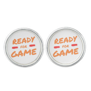 ready for game cufflinks
