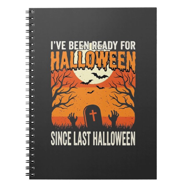 Ready For Halloween Graveyard Design_1 Notebook (Front)