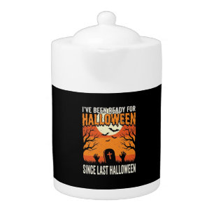 Ready For Halloween Graveyard Design_1 Teapot