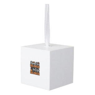 Ready For Halloween Since Last Halloween Vintage S Cube Ornament