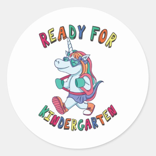 Ready for Kindergarten Classic Round Sticker