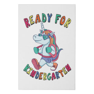 Ready for Kindergarten Faux Canvas Print