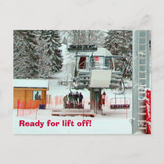 Ready for lift off postcard