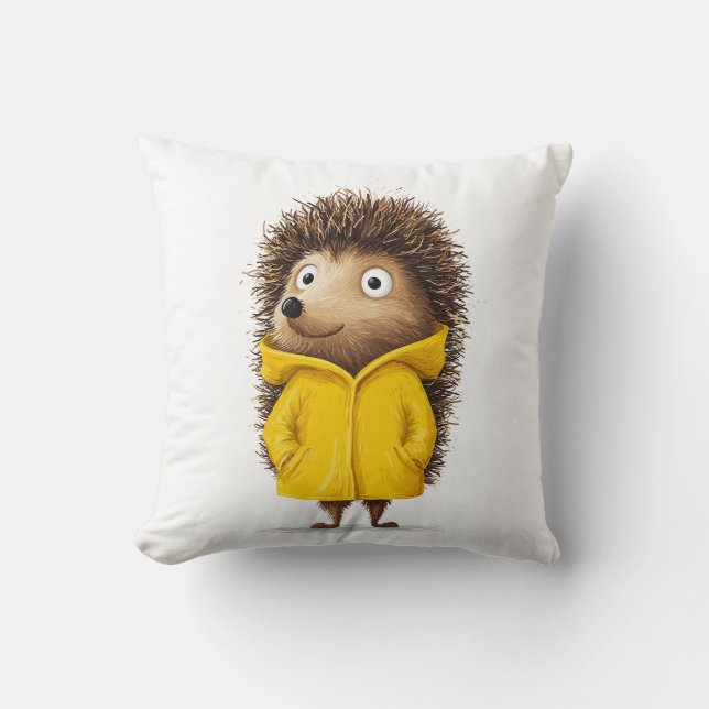 Ready for Rain Throw Pillow (Front)