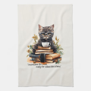 Ready For School Like A Boss Kitchen Towel