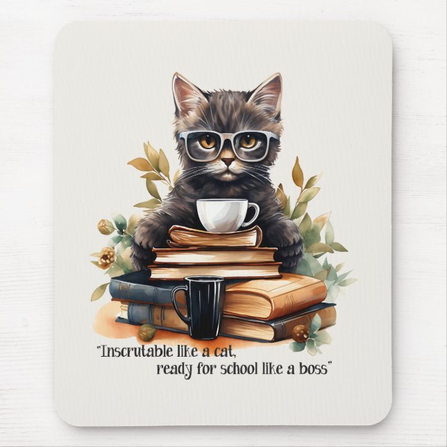 Ready For School Like A Boss Mouse Pad (Front)