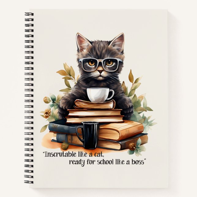 Ready For School Like A Boss Notebook (Front)